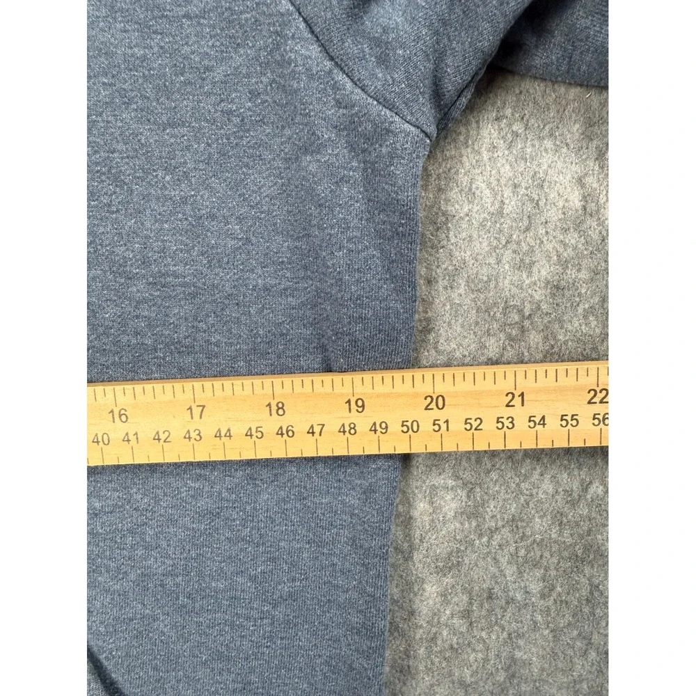 The North Face Mens Gray Logo Graphic Pullover Hoodie Sweatshirt Size Small